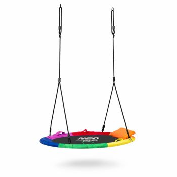 Leagan tip cuib pentru copii XXL 95 cm 150 kg Neo-Sport Multicolor