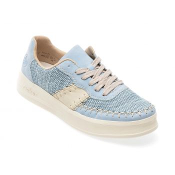 Pantofi casual RIEKER albastri, M8414, din material textil