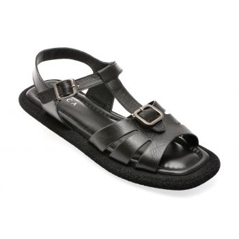 Sandale casual EPICA negre, 4793301, din piele naturala