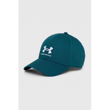 Under Armour sapca culoarea turcoaz, cu imprimeu