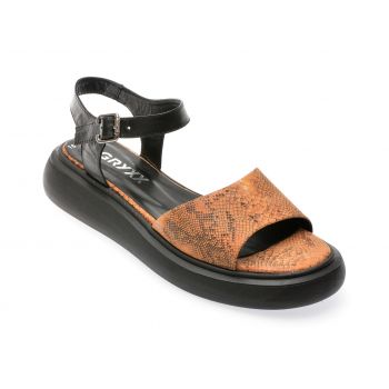 Sandale casual GRYXX maro, 2281654, din piele naturala la reducere