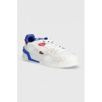 Lacoste sneakers LT 125 Contrasted Tongue Leather culoarea alb, 47SMA0095