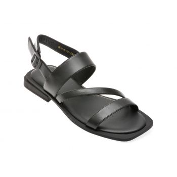 Sandale casual GRYXX negre, UZ1951, din piele naturala