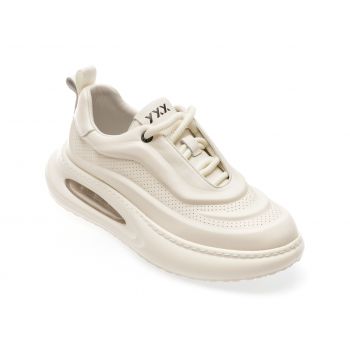 Pantofi casual GRYXX albi, 8822, din piele naturala de firma originali
