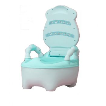 Olita educationala cu manere Little Mom Cow Potty Mint