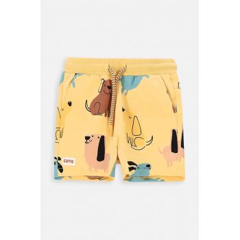 Coccodrillo pantaloni scurti bebe culoarea galben