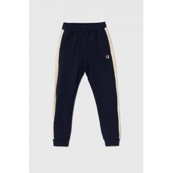 Fila pantaloni de trening pentru copii LADENBURG culoarea albastru marin, modelator ieftini