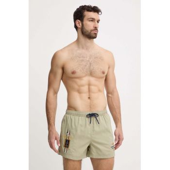 Aeronautica Militare pantaloni scurti de baie culoarea verde, BW222CT2967