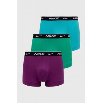 Nike boxeri 3-pack barbati, culoarea turcoaz