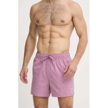 Samsoe Samsoe pantaloni scurti de baie MOSES culoarea violet, M23100085