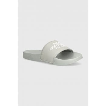 The North Face papuci BASE CAMP SLIDE III barbati, culoarea gri, NF0A4T2RA2Z1