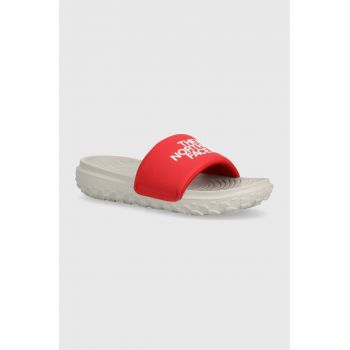 The North Face papuci NEVER STOP CUSH SLIDE barbati, culoarea rosu, NF0A8A90M2C1