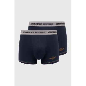 Aeronautica Militare boxeri 2-pack barbati, culoarea albastru marin, AM1UBX004