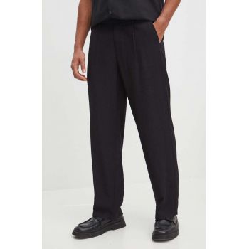 Medicine pantaloni barbati, culoarea negru, cu fason chinos