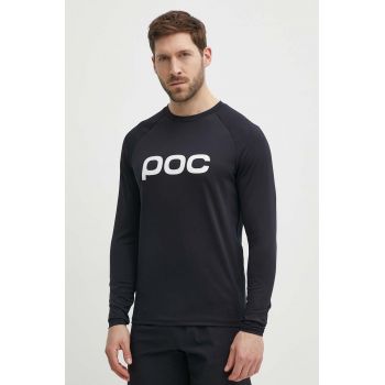 POC longsleeve pentru ciclism culoarea albastru marin, cu imprimeu