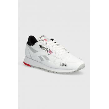 Reebok Classic sneakers din piele Classic Leather culoarea alb, 100075003