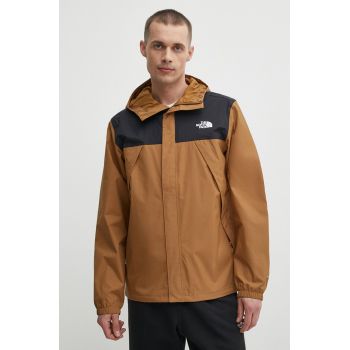 The North Face jacheta de exterior Antora culoarea maro, NF0A7QEYYW21