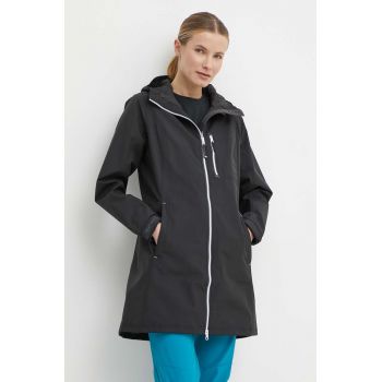 Helly Hansen geaca femei, culoarea negru, de tranzitie, 55964