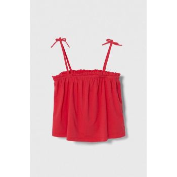 United Colors of Benetton top culoarea roz