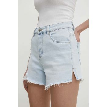 Answear Lab pantaloni scurti jeans femei, neted, high waist