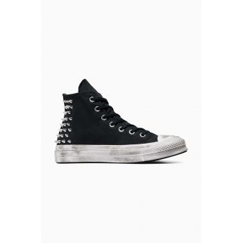 Converse tenisi Chuck 70 femei, culoarea negru, A07207C