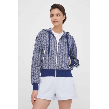 Lacoste bluza femei, cu glugă, modelator