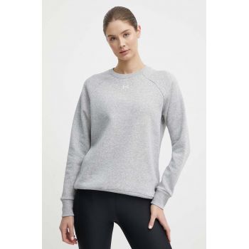 Under Armour bluza femei, culoarea gri, neted