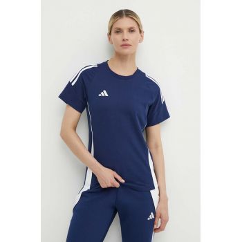 adidas Performance tricou de antrenament Tiro 24 culoarea albastru marin, IR9354