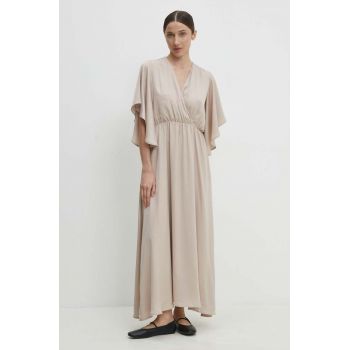 Answear Lab rochie culoarea bej, maxi, evazati