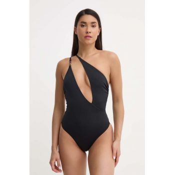 Karl Lagerfeld costum de baie dintr-o bucată culoarea negru, cupa moale