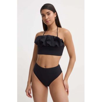 MAIO Paris costum de baie din două piese culoarea negru, cupa moale, Aurora