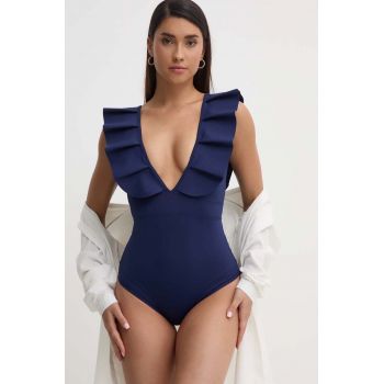 MAIO Paris costum de baie dintr-o bucată culoarea albastru marin, cupa moale, Isabela