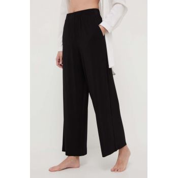 Max Mara Beachwear pantaloni de plajă culoarea negru, 2416781019600 2416780000000