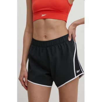 Reebok pantaloni scurți de antrenament ID Train culoarea negru, modelator, high waist, 100034912