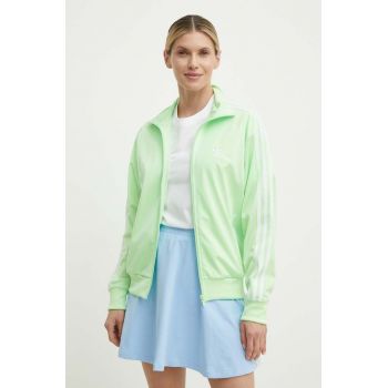 adidas Originals bluza femei, culoarea verde, cu imprimeu, IP0614