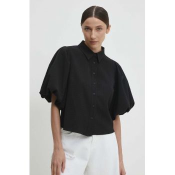 Answear Lab bluza femei, culoarea negru, neted