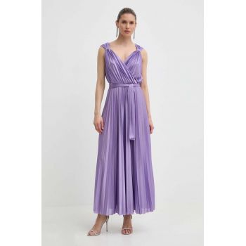 MAX&Co. rochie culoarea violet, maxi, evazați, 2416621074200 2416620000000