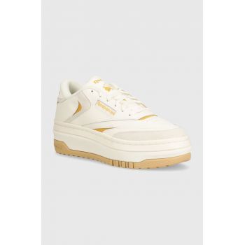 Reebok Classic sneakers din piele Club C culoarea bej, 100074265