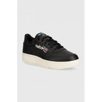 Reebok Classic sneakers din piele Club C culoarea negru, 100074479