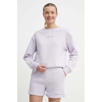 Rossignol bluza femei, culoarea violet, cu imprimeu, RLMWS08