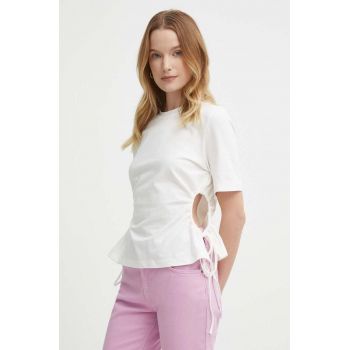 Sisley tricou femei, culoarea bej