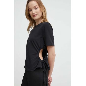 Sisley tricou femei, culoarea negru