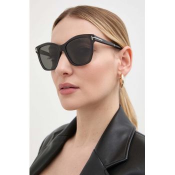 Tom Ford ochelari de soare femei, culoarea negru, FT1087_5405D