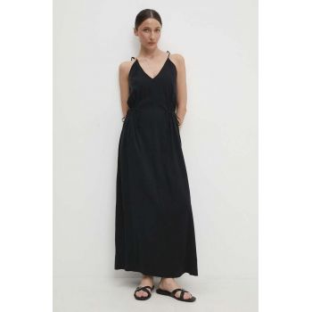 Answear Lab rochie culoarea negru, maxi, evazati