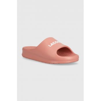 Lacoste papuci Serve Slide 2.0 femei, culoarea roz, 47CFA0020