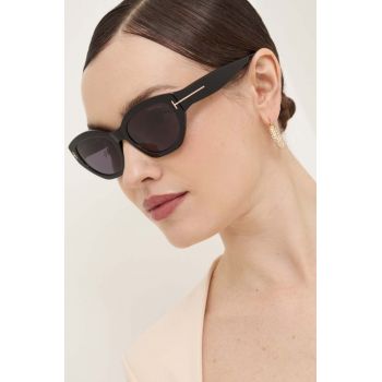 Tom Ford ochelari de soare femei, culoarea negru, FT1086_5501A