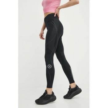 adidas by Stella McCartney leggins de antrenament Truepace culoarea negru, cu imprimeu, IQ4512