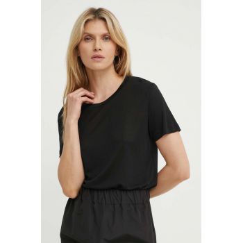 Bruuns Bazaar tricou KatkaBB ss T-shirt femei, culoarea negru, BBW1072N