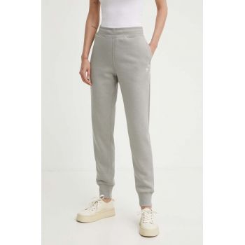 G-Star Raw pantaloni de trening culoarea gri, neted