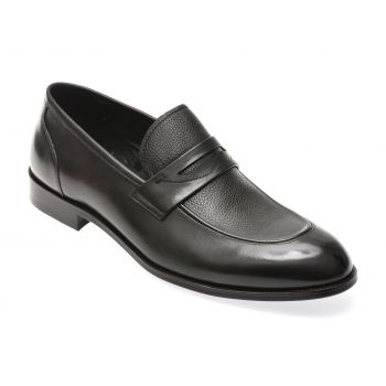 Mocasini eleganti GRYXX negri, 198H58, din piele naturala